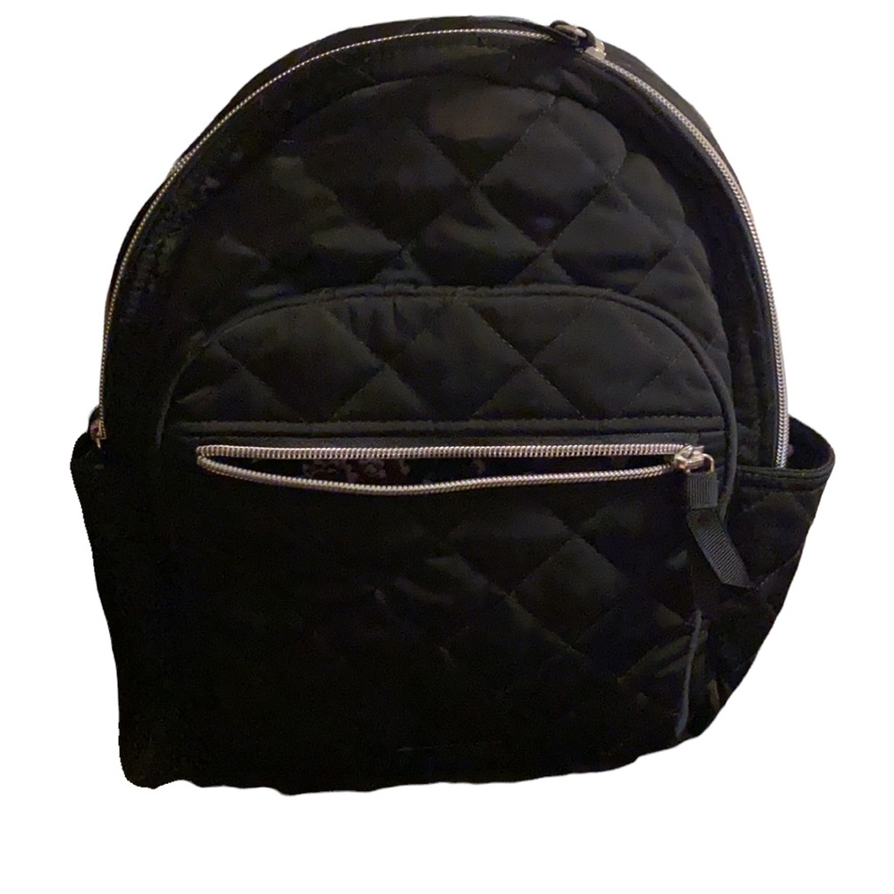 Small black Vera Bradley backpack in performance twill. For campus life. 9”x 12” - Picture 9 of 12